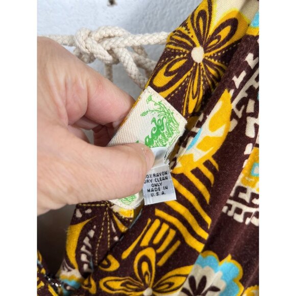 Anthropologie Le shack Paisley print maxi boho dress sz 10 - Picture 9 of 10